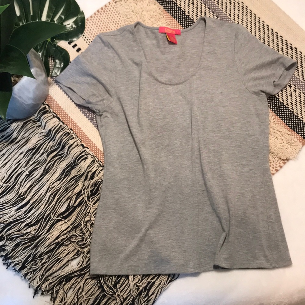 CLASSIC GRAY TEE, CREW NECK & STRETCHY